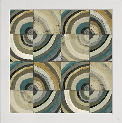 Frame Company Watson Range The Center II Abstract Turquoise by Cheryl Warrick, Photo Frame - 10 x 10 Inches, White