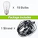 Brightown Outdoor String Lights, LED Patio Lights, Waterproof Outside Hanging Lights for Backyard Garden Porch Party Decor