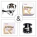 LONPAR Spinning Fishing Reel Double Worm Shafts 9+1 BB Lightweight Smooth Drag up To 33 Lbs/15 Kg Two Spools Included Selectable Anti-Reverse Right/Left Handle Fishing Reel for Saltwater or Freshwater