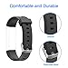 LETSCOM Replacement Bands for Fitness Tracker ID115U or ID115UHR, 3 Pack (Black, Pink, Purple)
