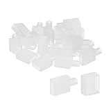 PATIKIL Silicone End Cap Plug Cover for Strip