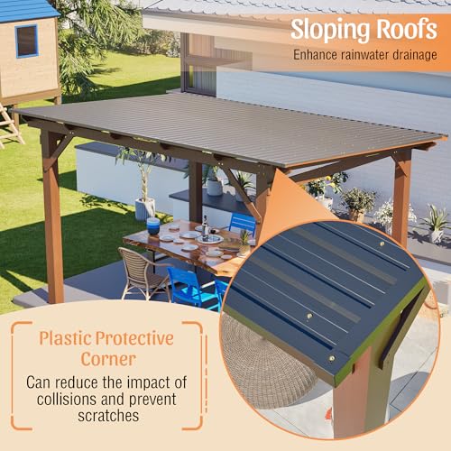 KEIKI 13x10 Wooden Grill Gazebo Review: Hardtop Shelter with Bar Counter for Outdoor Cooking image 12