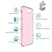 Speck Products Presidio Clear+Glitter Case for iPhone 7 Plus, iPhone 6 Plus/6S Plus - Gold Glitter/Rose Pink Clear