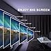 Mini Video Projector,4000 Lux Home Movie Projector,200” Display HD LCD Projector 1080P Supported,Work with Phone, PC, Mac, TV Stick, PS4, HDMI, USB for Home, Office and Outdoor (Silver)thumb 3