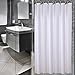 Sfoothome 36 Inch Wide x 72Inch Long Hotel Fabric Small Size Shower Curtain Waterproof Bath Curtains Heavy Weight, Pure White