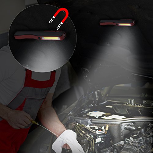 image for Ausein COB LED Work Light, Rechargeable Mechanic Inspection Lamp Workl
