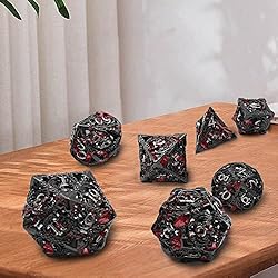 Thyggzjbs DND Dice,Hollow D&D Metal Dice,Dungeons