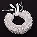 GRACEART Renaissance Elizabethan Ruffled Collar Neck Ruffle (B-White)