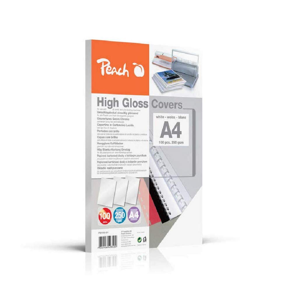 Peach Clear Cover Sheets transparent, colorless, 0.18mm, A4, 25 sheets