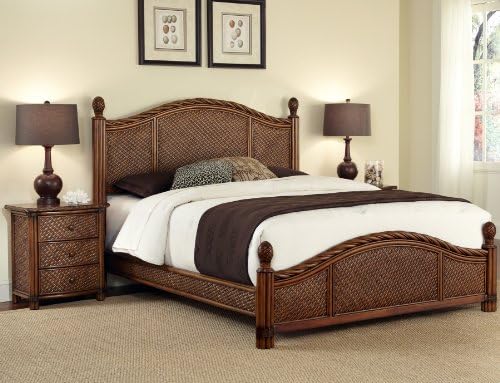 Amazon Com Marco Island Cinnamon Queen Bed Night Stand By