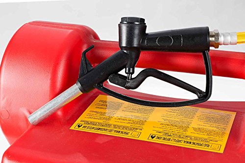 Gas & Go GG-25PFC Red 25-Gallon Rolling Gas Caddy