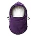 REDESS Winter Windproof Hat, Unisex Children Heavyweight Balaclava, Ski Mask with Thick Warm Fleece Face Cover Purple