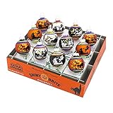 Radko Shiny Brite 12 Count Halloween Flocked Ornaments