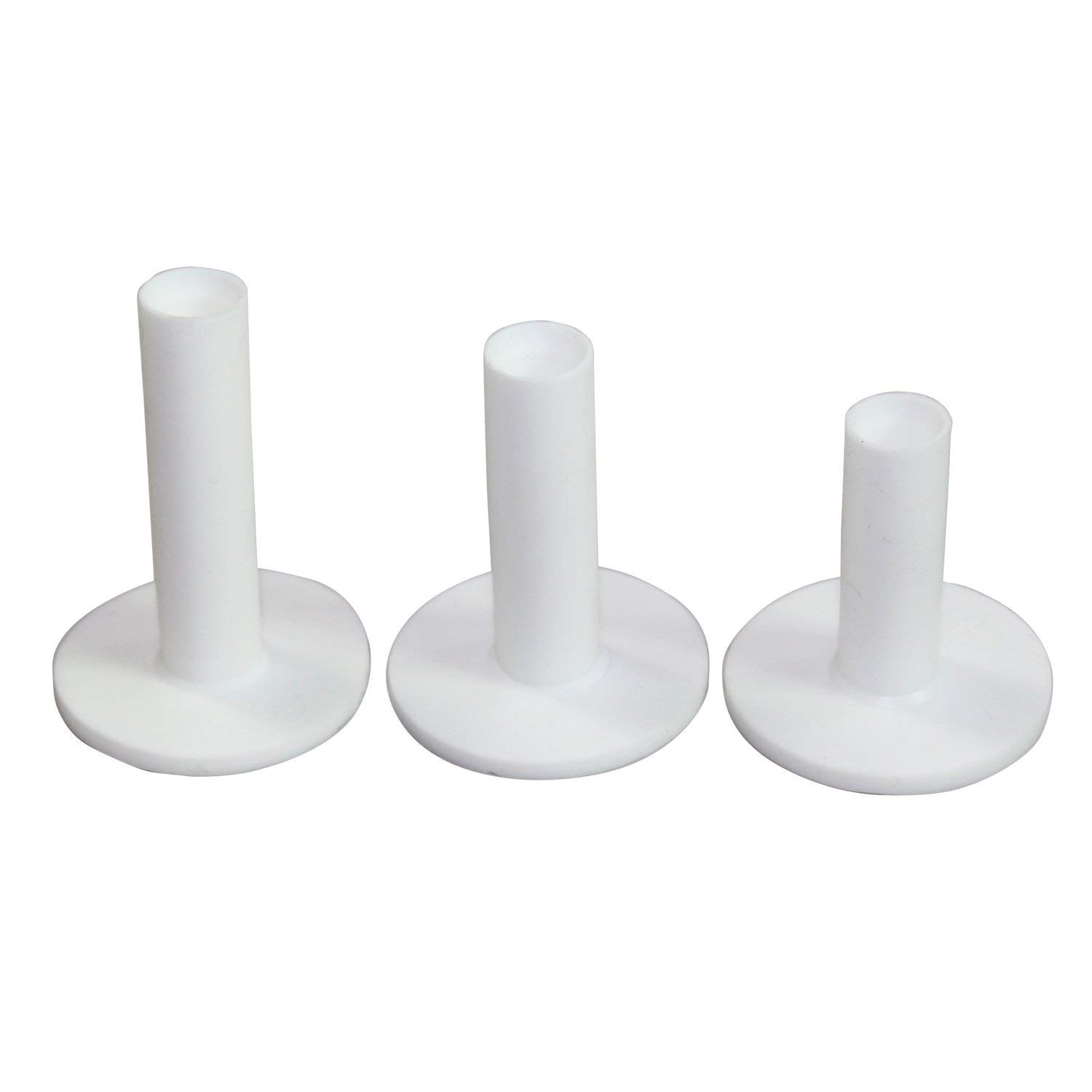 Scott Edward Golf Practice Tee, 3 Pcs Different Size Rubber Tees, Indoor and Outdoor, for Driving Range and Hitting Mat