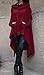 Xuan2Xuan3 Womens Kangaroo Pockets Loose Hoodies Sweatshirts Outerwear Coat Dress, Wine Red, XX-Large