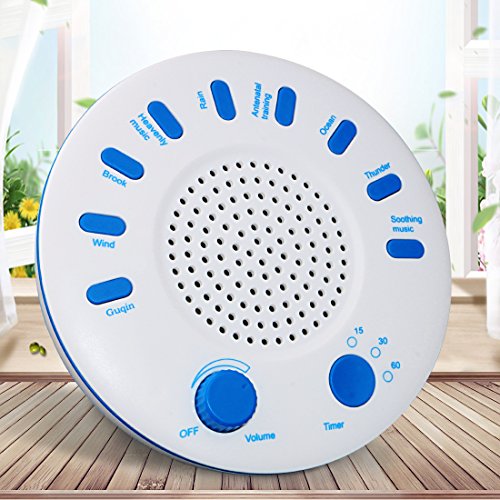 Sleep Therapy Sound Machine -USCVIS Relax and Focus Therapy Soothing Natural Sounds Player with Timer Option, 9 kinds of Natural Sounds - USB or Battery Powered