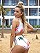 Blooming Jelly Womens Coconut Tree Print High Waist Bikini Set Bathing Suit, Multicoloured, Small, US4=UK8=EU34