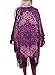 Rainlover Women's Fashion Swimwear Tassel Kimono Bikini Cover up Beach Dresses (1-Purple)