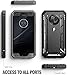 Moto X4 Rugged Case, Poetic Revolution [360 Degree Protection] Full-Body Rugged Heavy Duty Case with Built-in-Screen Protector for Motorola Moto X4 Black