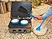 5-Piece Baking Set | 2 Egg Rings, 1 Spatula, 1 Turner & 1 Whisk | Free Pancake Recipes eBook | Perfect for Cooking Pancakes, Eggs & More | KPKitchen Blue Bakeware Kitchen Utensils Essentials