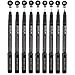 BOXUN Professional Black Fineliner Pens, Ink Drawing Pens - Set of 9 Waterproof Micro-line Pen for Manga, Outline, Illustration, Drafting, Sketching, Hand Lettering