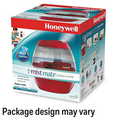 Honeywell HUL520R MistMate Ultrasonic Cool Mist Humidifier, Red Cool