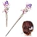 STARROP Chinese Hair Chopstick Hair Decor flower Hair Pin Hair Clip Metal Hair Stick