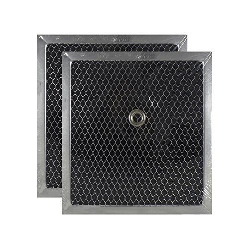 2 PACK Air Filter Factory 7 X 7-1/2 X 3/8 Bathroom Vent Charcoal Carbon Filters AFF150-CH