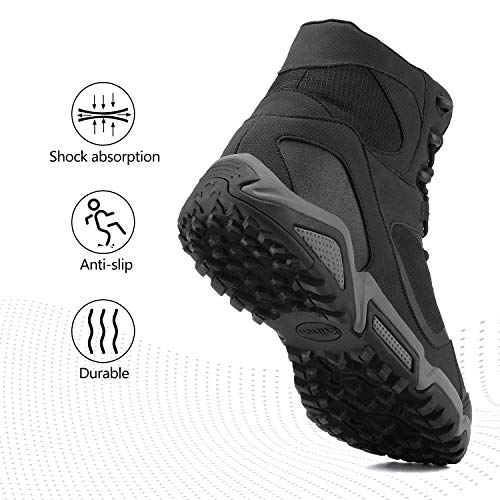 NORTIV 8 Men's Waterproof Hiking Boots Outdoor Mid Trekking Backpacking