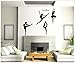 Homwish - Ballet dream four girls dancing on the picture for the living room Vinyl Home room Decor Removable DIY Art WallPaper Wall Sticker/Decal Mural