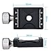 Aluminum Universal Quick Release Clamp DC-38 With Arca-Swiss Compatible for Tripod Ballhead
