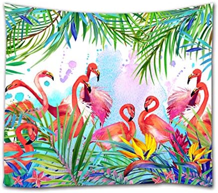 goodbath Mandala Tapestry Wall Hanging, Indian Bohemian Hippie Wall Tapesties for Bedroom Living Room College Dorm, 80x60 Inch, Purple Blue Grey (Flamingo)