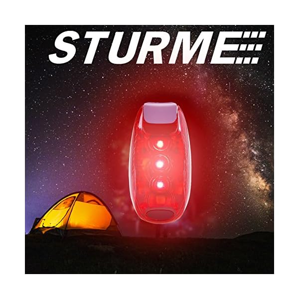 STURME-LED-Safety-Light-4-pack-5-FREE-Bonuses-battery-Clip-On-StrobeRunning-Lights-for-Runner-Bike-Dogs-Walking-Jogging-The-best-accessories-for-your-reflective-gear-Bicycle-cycling