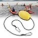 Vbestlife Kayak Drift Anchor, Tow Nylon Rope Flexible Bungee Tow Line with Eva Buoy Steel Clips Kayak Accessory Jackson Kayak Accessories Ancla Kayak
