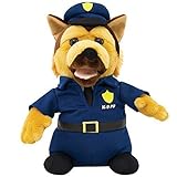 Animated Singing And Dancing Bad Boys K-9 Cop Police Dep. Trooper Dog Plush