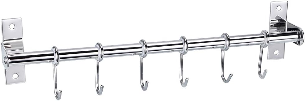 Amazon Sumnacon キッチンツールフック ウォールハンガー 壁マウント ステンレス キッチン収納 6連フック付き 40cm S キッチンツールフック オンライン通販 Amazon Sumnacon キッチンツールフック ウォールハンガー 壁マウント ステンレス キッチン収納 6連フック付き 40cm S キッチンツールフック オンライン通販