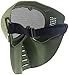 SportPro Mesh Eye Protection Full Face Mask for Airsoft - Green