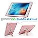 Dailylux New iPad 9.7 inch 2018/2017 Case,Three Layer Defender Heavy Duty Shock Absorption Rugged Hybrid Protective Case with Kickstand Cover for New iPad 9.7 Inch-Rose Gold+Grey
