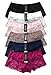 Mamia 6 Pack of Women's Lace Boyshort Panties-Comfort (Polyester)-Small