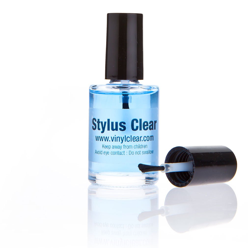 Audiophile Vinyl Record and LP Stylus Cleaner Kit (15ml) with Applicator Brush. Clean and protect your stylus.