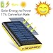 Solar charger Ruipu 24000mah Power Bank Portable charger With 3 USB Port External Battery Pack Phone Charger With 2 Flashlight For iPhone iPad Samsung HTC Cellphones Tablet And More