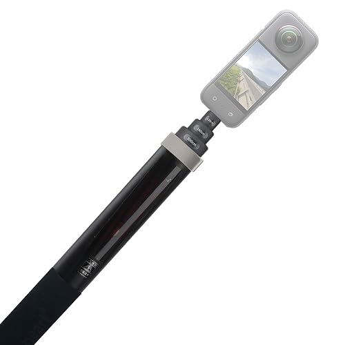 XIONZIJA 36cm-3m Carbon Fiber Invisible Selfie Stick for Insta360
