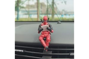 ZKTSRY Deadpool Car Accessories,Classics Anime Figures Model for Home, Car, Desk and Computer Decorations (Style 3)