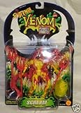 Symbiotic Wall-Crawler Scream Action Figure with Living Tendril Hair - Spiderman Venom Planet of the Symbiotes! Series