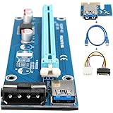 Top-Spring PCI-E 1X to 16X Extension Cable With USB 3.0 Power Cable Express For PC Desktop Laptop mini Dedicated Graphics Card Extension Cable Adapter with SATA Cable for Computer Brand New