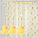 AGPtek 12PCS Home Fashions Yellow Duck Anti Rust Decorative Ducky Resin Hooks for Bathroom Shower Curtain,Bedroom,Living Room Curtain
