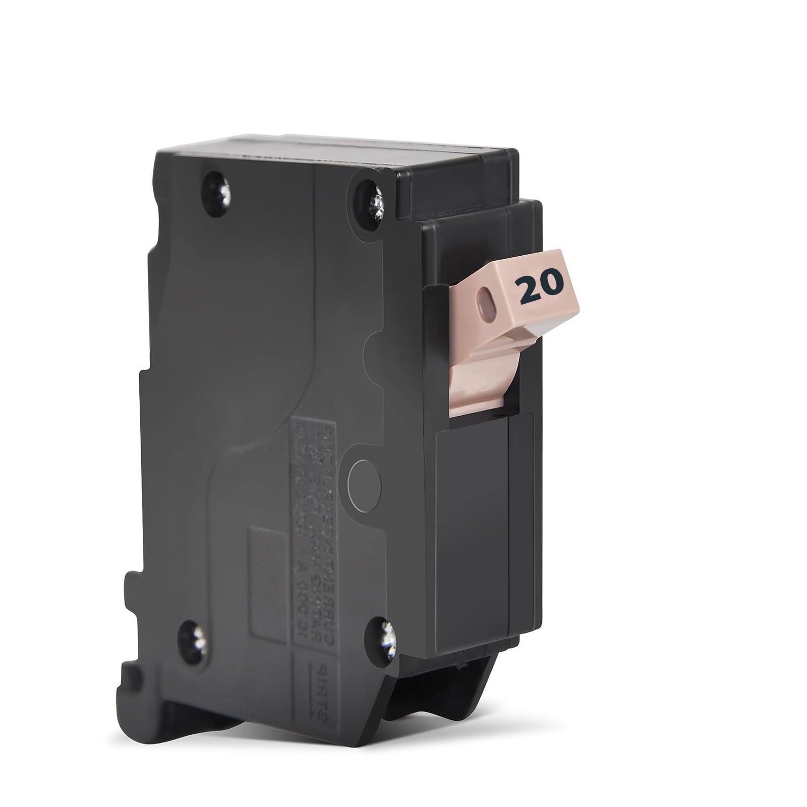 Photo 1 of 120 1-Pole 20-Amp Circuit Breaker, Type 3/4-Inch Plug-On Molded Case Circuit Breaker, Thermal Magnetic Protection, 10 KAIC, 120/240V, fit for Load Centers
