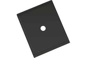 Amerock Maymont 1-5/8 inch (41mm) Length Square Matte Black Cabinet Knob Backplate, BP37586MB