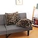LANGRIA Set of 2 Decorative Faux Fur Cushion Covers 18x18, Soft Plush Shaggy Throw Pillow Case with Short Faux Fur and Hidden Zip Closure for Bed Sofa Couch - Filling Not Included (2-Pack, Brown)