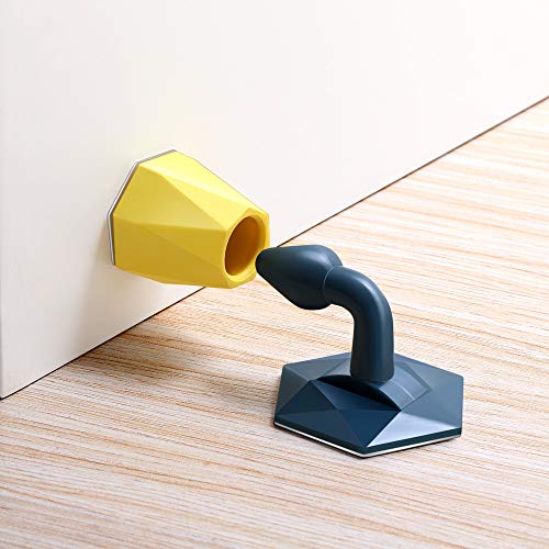 Silicone Punch-Free Door Stopper, Door Wedge Stop Bumper, Behind The Door, Bathroom Bedroom Door Anti-Collision